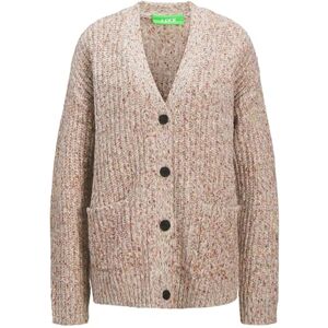 JACK & JONES Jxskyla kofta stickad, Vaniljis, S JACK & JONES Jxskyla kofta stickad, Vaniljis, S