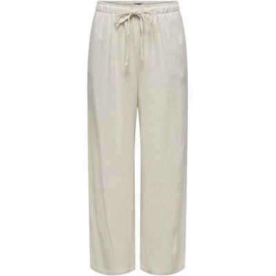ONLY Onlsiesta Mw Pull-up Linne Bl Pant PNT tygbyxor, GRÅ, (XL) W x 32L ONLY Onlsiesta Mw Pull-up Linne Bl Pant PNT tygbyxor, GRÅ, (XL) W x 32L