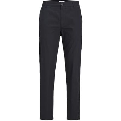JACK & JONES Jpstace Jjsummer linne blend byxa Sn chinos, svart, 29W / 30L JACK & JONES Jpstace Jjsummer linne blend byxa Sn chinos, svart, 29W / 30L