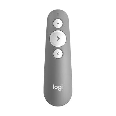 Logitech Presentationsenheten R500s med klass 1-laser och Bluetooth samt USB/presentationsvred – universell kompabilitet, 20 meters aktionsradie – Ljusgrå Logitech Presentationsenheten R500s med klass 1-laser och Bluetooth samt USB/presentationsvred – universell kompabilitet, 20 meters aktionsradie – Ljusgrå