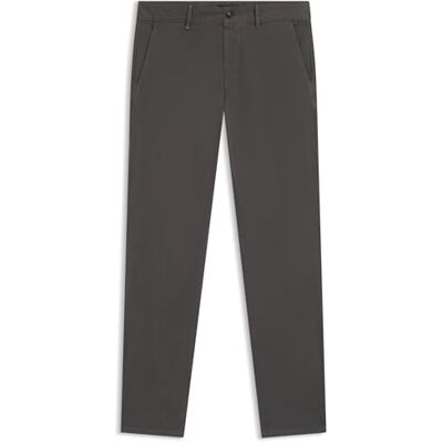 Boss Chino slim fit chinos för män i stretch-bomullssatin, Mörkgrå 020, 35W x 32L Boss Chino slim fit chinos för män i stretch-bomullssatin, Mörkgrå 020, 35W x 32L