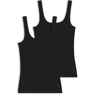 HUGO Tvillingväst för kvinnor (förpackning med 2), Svart1, XL HUGO Tvillingväst för kvinnor (förpackning med 2), Svart1, XL
