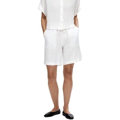 SELECTED FEMME damshorts, medelhög midja, Snövit, 38 SELECTED FEMME damshorts, medelhög midja, Snövit, 38