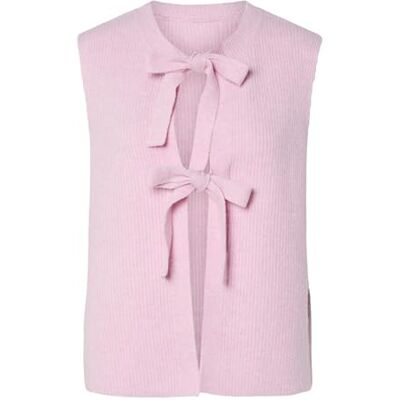 PIECES Pcsilly Sl Rev slipsväst stickad Noos Bc, roseate spoonbill, M PIECES Pcsilly Sl Rev slipsväst stickad Noos Bc, roseate spoonbill, M