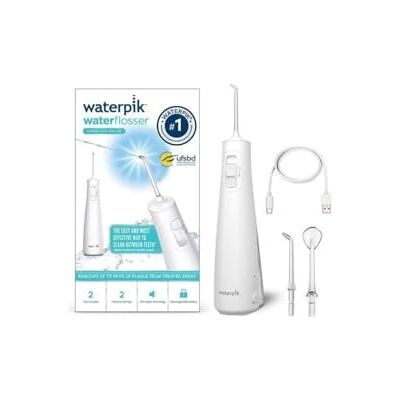 Waterpik Pulse Trådlös uppladdningsbar vattentråd - 2 tips - Snabbladdning - Vit Waterpik Pulse Trådlös uppladdningsbar vattentråd - 2 tips - Snabbladdning - Vit