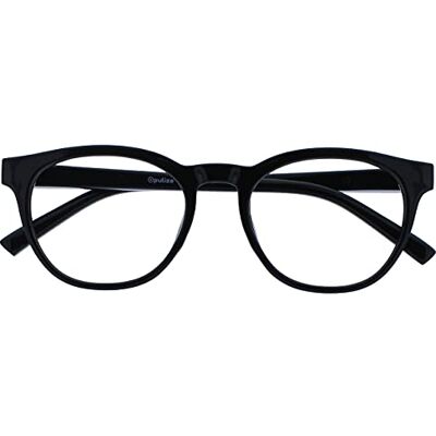 OPULIZE Blu retro blått ljus blockerar läsglasögon svart dator lek bländskydd överansträngning ögon män kvinnor läshjälp B5-1 +2,50 OPULIZE Blu retro blått ljus blockerar läsglasögon svart dator lek bländskydd överansträngning ögon män kvinnor läshjälp B5-1 +2,50