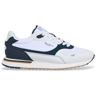 Pepe Jeans herr Bexley Road M Sneak, White (Vit), 9 UK Pepe Jeans herr Bexley Road M Sneak, White (Vit), 9 UK