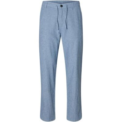 SELECTED HOMME SELECTED FEMME Slh172-Slimtejp Brody Linen Pant Noos, Kashmirblå, S SELECTED HOMME SELECTED FEMME Slh172-Slimtejp Brody Linen Pant Noos, Kashmirblå, S