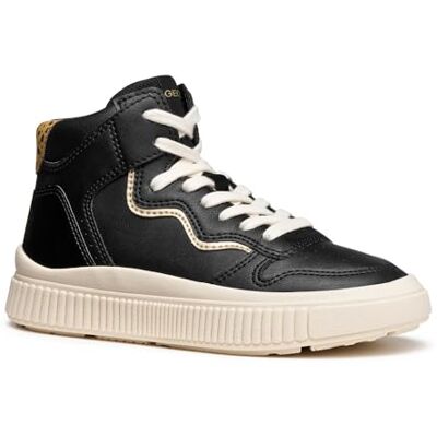 Geox J LAQUINNY Girl sneakers, svart/platina, 37 EU, Svart platina, 37 EU Geox J LAQUINNY Girl sneakers, svart/platina, 37 EU, Svart platina, 37 EU
