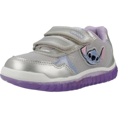 Geox Baby flicka B LIGHTYLOO Girl C sneakers, silverlila, 23 EU Geox Baby flicka B LIGHTYLOO Girl C sneakers, silverlila, 23 EU