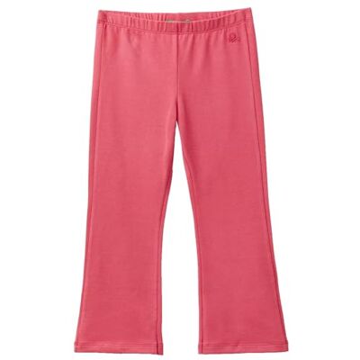 Benetton - Flared Leggings In Stretch Cotton - Mauve - Leggings Benetton - Flared Leggings In Stretch Cotton - Mauve - Leggings