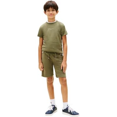 Tommy Hilfiger pojke Essential Set KB0KB09666 kläder set, grön (slagsgrön), 8 år Tommy Hilfiger pojke Essential Set KB0KB09666 kläder set, grön (slagsgrön), 8 år