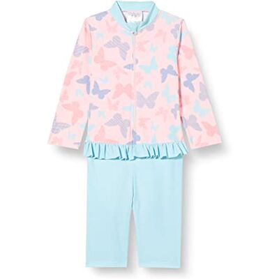 Playshoes Unisex barn UV-skydd baddräkt i ett stycke baddräkt badkläder, Fjärilar långärmad, 98-104 Playshoes Unisex barn UV-skydd baddräkt i ett stycke baddräkt badkläder, Fjärilar långärmad, 98-104