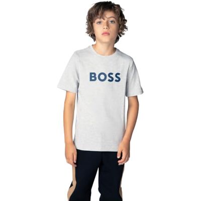 Boss T-shirt för pojkar J52711, Grå, 12 år Boss T-shirt för pojkar J52711, Grå, 12 år