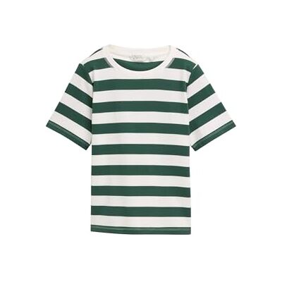 TOM TAILOR T-shirt för kvinnor, 37738 – Grön offwhite Block Stripe, XL TOM TAILOR T-shirt för kvinnor, 37738 – Grön offwhite Block Stripe, XL