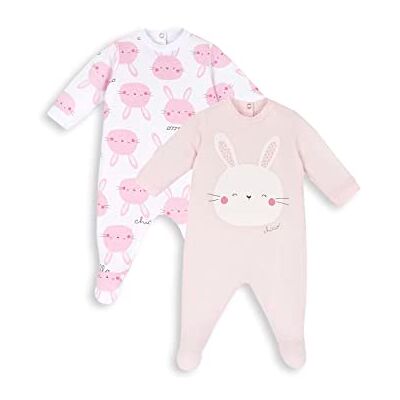 Chicco , sparkdräkt set med fot av bomull, babykläder, flicka, designad i Italien Chicco , sparkdräkt set med fot av bomull, babykläder, flicka, designad i Italien