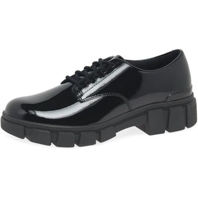 Clarks Evyn Lace Y. Childrens Black Pat, 5 Clarks Evyn Lace Y. Childrens Black Pat, 5