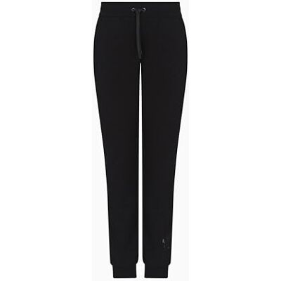 Giorgio Armani Ikonprojekt för kvinnor, glänsande dubbar, logotyp, sweatpants, svart, XS, Svart, XS Giorgio Armani Ikonprojekt för kvinnor, glänsande dubbar, logotyp, sweatpants, svart, XS, Svart, XS