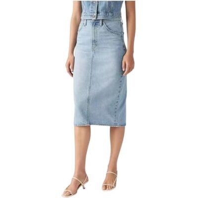 Levi's Hr Back Slit Skirt Riveting Clean Hem, Riveting Clean Home, 27W Levi's Hr Back Slit Skirt Riveting Clean Hem, Riveting Clean Home, 27W