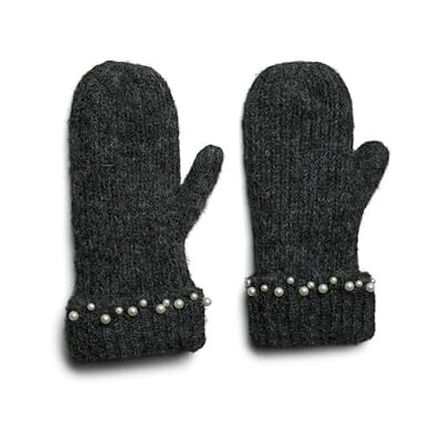 PIECES Pcjossina Mitten Bc, Mörkgrå melange, One size PIECES Pcjossina Mitten Bc, Mörkgrå melange, One size