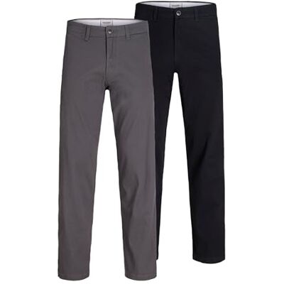 JACK & JONES Jpstkane Dave Chino 2Pk Mp Noos, svart, 33W / 34L JACK & JONES Jpstkane Dave Chino 2Pk Mp Noos, svart, 33W / 34L
