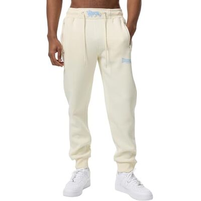 Lonsdale Kilmorack joggingbyxor för män, Beige/Blå, M, 117385 Lonsdale Kilmorack joggingbyxor för män, Beige/Blå, M, 117385