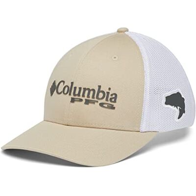 Columbia Unisex vuxen pfg mesh bollkeps Vit Fossil/grill/vit/bas L-XL Columbia Unisex vuxen pfg mesh bollkeps Vit Fossil/grill/vit/bas L-XL