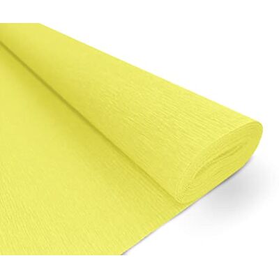 Interdruk Crepe Papper Premium 160 g/m2 för Florister och Konstprojekt 103 Citrongult Interdruk Crepe Papper Premium 160 g/m2 för Florister och Konstprojekt 103 Citrongult