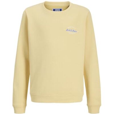 JACK & JONES Jjbrandon Sweat Crew Neck Jnr, Solljus, 140 JACK & JONES Jjbrandon Sweat Crew Neck Jnr, Solljus, 140