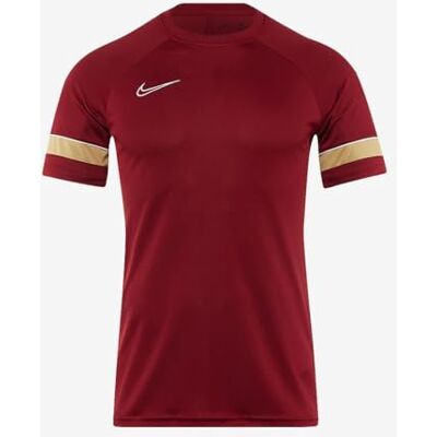 NIKE Dri-FIT Academy 21, Maglia Manica Corta Bambino, rosso (Team Red/White/Maglia Oro/Bianco), XL NIKE Dri-FIT Academy 21, Maglia Manica Corta Bambino, rosso (Team Red/White/Maglia Oro/Bianco), XL