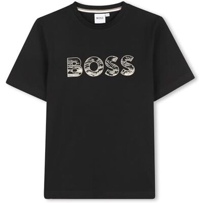 Boss J52358 Undertröja för pojkar, Svart/Vit, 6 år Boss J52358 Undertröja för pojkar, Svart/Vit, 6 år