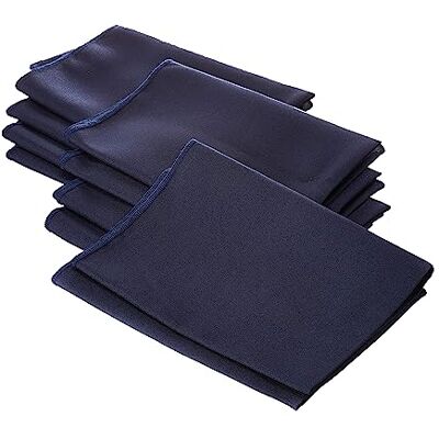 LA Linen Navy Blue Bomullsnservetter LA Linen Navy Blue Bomullsnservetter