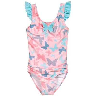 Playshoes Schwimmanzug baddräkt i ett stycke, rosa fjärilar, 74–80 cm Playshoes Schwimmanzug baddräkt i ett stycke, rosa fjärilar, 74–80 cm