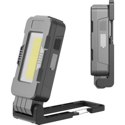 Müller-Licht LED-arbet, mobil LED-arbet, robust design med batteri för laddning, olika ljusstyrkenivåer, multifunktionell med framljus, ficklampa med stativ, magnet och Müller-Licht LED-arbet, mobil LED-arbet, robust design med batteri för laddning, olika ljusstyrkenivåer, multifunktionell med framljus, ficklampa med stativ, magnet och