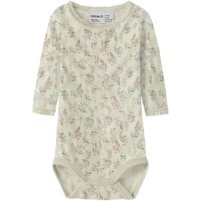 NAME IT Namn IT dam Nbfwang ull needle Ls Body Noos, Snow White, Numeric_68 NAME IT Namn IT dam Nbfwang ull needle Ls Body Noos, Snow White, Numeric_68