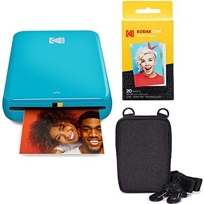 Kodak RODKMP20K2BLAMZ Trådlös mobil fotoprinter med Zink-teknik - Blå Kodak RODKMP20K2BLAMZ Trådlös mobil fotoprinter med Zink-teknik - Blå