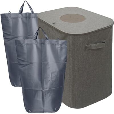 Relaxdays - 4052025849016 - Grå - 100 L - Trash can Relaxdays - 4052025849016 - Grå - 100 L - Trash can