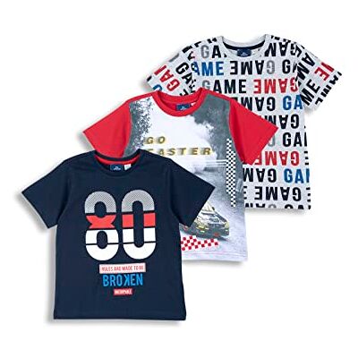 Chicco , set kortärmad t-shirt av bomull, pojkar, röd, 6 År Chicco , set kortärmad t-shirt av bomull, pojkar, röd, 6 År