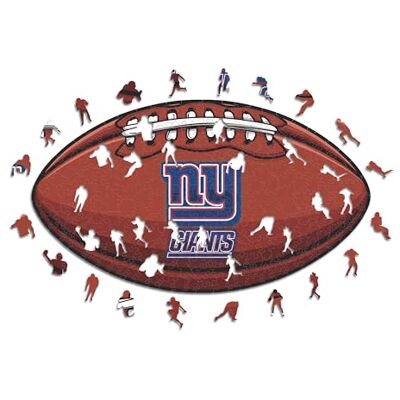 ICONIC Puzzles - New York Giants - NFL Logga Träpussel - Storlek S ICONIC Puzzles - New York Giants - NFL Logga Träpussel - Storlek S