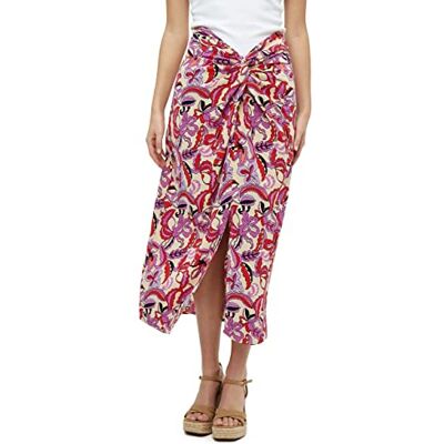 DESIRES Delilah Midwaist Midcalf Knutkjol, Gardenia PR, XL, Gardenia Pr, XL DESIRES Delilah Midwaist Midcalf Knutkjol, Gardenia PR, XL, Gardenia Pr, XL