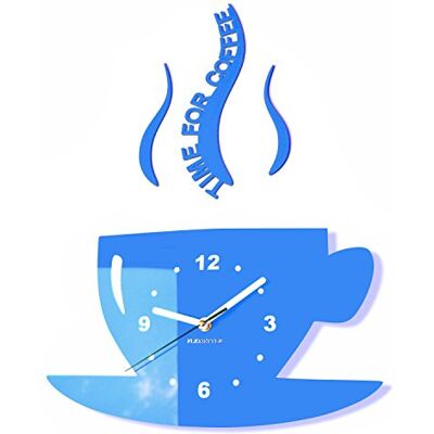 FLEXISTYLE Modell Time Coffee Väggklocka - Väggdekoration FLEXISTYLE Modell Time Coffee Väggklocka - Väggdekoration