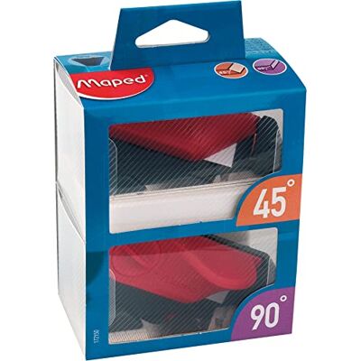 Maped M172150 – 45° och 90° skärverktyg MatCutter, 5 blad, röd/svart Maped M172150 – 45° och 90° skärverktyg MatCutter, 5 blad, röd/svart