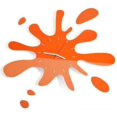 FLEXISTYLE Orange 64cm Väggklocka - Ungdom Modern 3D EU FLEXISTYLE Orange 64cm Väggklocka - Ungdom Modern 3D EU