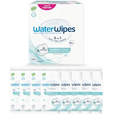 WaterWipes på språng - Våtservetter - 224 våtservetter - Resa WaterWipes på språng - Våtservetter - 224 våtservetter - Resa