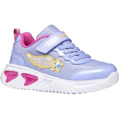 Geox J Assister Girl B sneakers, lavender/fuchsia, 27 EU Geox J Assister Girl B sneakers, lavender/fuchsia, 27 EU