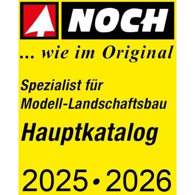 NOCH Katalog 2025/2026 tyska, omfattande modellbana sortiment, instruktioner och inspiration NOCH Katalog 2025/2026 tyska, omfattande modellbana sortiment, instruktioner och inspiration