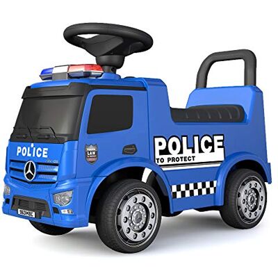 Mercedes - Antos Police Trottteur - Blå - Leksaksbil Mercedes - Antos Police Trottteur - Blå - Leksaksbil