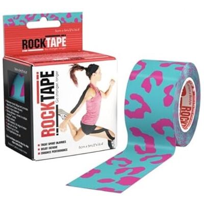 RockTape Blå/Rosa 5cm x 5m - Kinesiologisk tejp RockTape Blå/Rosa 5cm x 5m - Kinesiologisk tejp