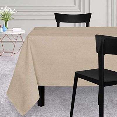 SH0P&CITY Beige Venise Rektangulär Bordduk - 150x300 cm SH0P&CITY Beige Venise Rektangulär Bordduk - 150x300 cm