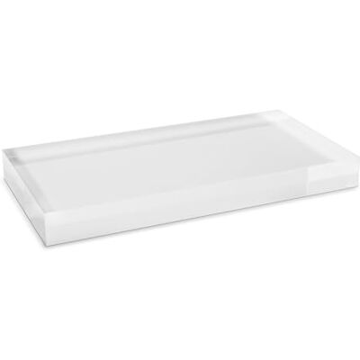 VITAdisplays Akrylblock 15,0 x 10,0 cm, transparent varuhållare för presentation som smycke- och kedjedisplay för skyltfönster, monter, dekorativt stativ av original PLEXIGLAS®, diamantpolerad, tjocklek 2,0 cm VITAdisplays Akrylblock 15,0 x 10,0 cm, transparent varuhållare för presentation som smycke- och kedjedisplay för skyltfönster, monter, dekorativt stativ av original PLEXIGLAS®, diamantpolerad, tjocklek 2,0 cm